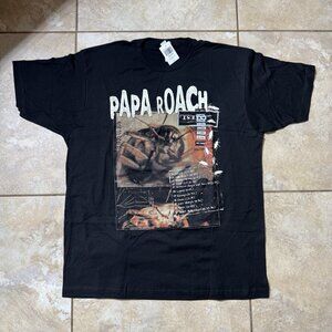 Papa Roach Infest Tracklist T-Shirt X-LARGE New